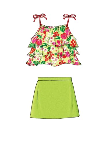 Butterick Patterns B4503 Children\'s/Girls\' Top, Skort and Shorts, Size CL (6-7-8) - Thumbnail 7