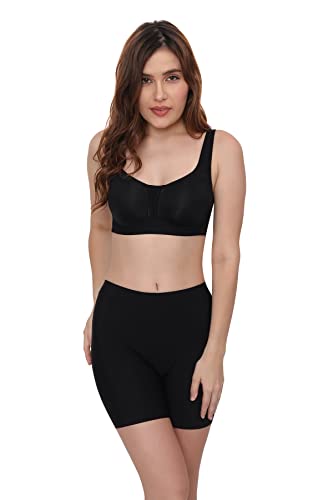 Image of PLUMBURY Nylon Blend Full Support Minimizer Everyday Bra For Women Full Coverage | Wireless| Padded With Seamless Soft Cups