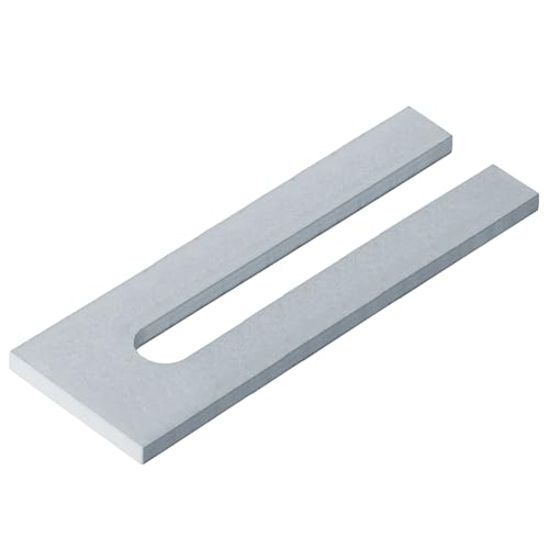 Image of 4 Pcs 8 inch x 3 inch Steel Metal Flat Horseshoe Shim Washers for 3 /4 inch Bolts, Car Lift Leveling Shims
