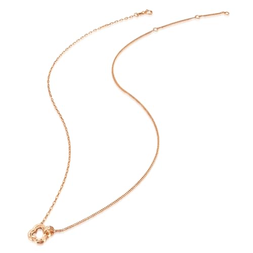 Image of CHOW SANG SANG Delicate Gold 18K Rose Gold MINTY Collection Four-Leaf Clover, Collar Necklace for Women 94361N | 18.5 Inches, (47 CM)