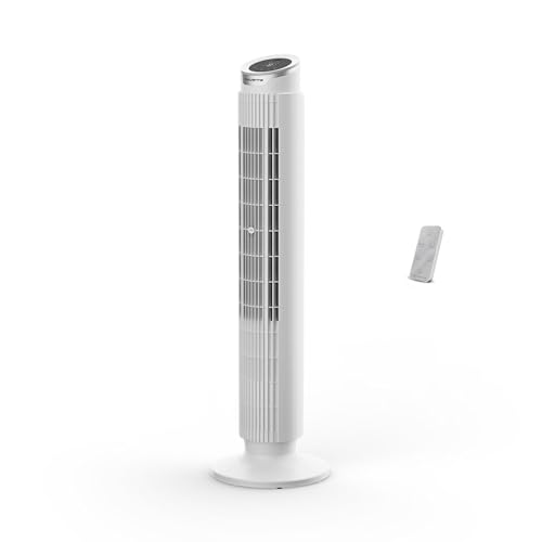 Rowenta Eole Silence Force Ventilateur Colonne, 1900 m³/h, Jusqu'à 10 m/s, Silencieux 22 dB(A), Moteur Effitech, 8 Vitesses, 4 Modes, Oscillation 90°,...
