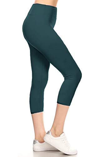 Image of Leggings Depot High Waisted Leggings for Women Buttery Smooth & Soft Women's Solid Yoga - Reg, Plus, 1X3X, 3X5X