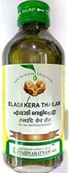 Vaidyaratnam Kerala Eladi Kera Thailam - 200ml (Pack of 2) Ayurvedic herbal products, Ayurveda Organic products