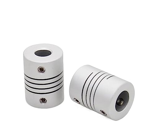 Rigid coupling,Stainless steel rigid coupling 1pcs D19L25 Aluminium CNC Motor Shaft Coupler Flexible Coupling(6x8)