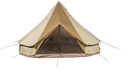 TETON Sports Sierra 16 Canvas Bell Tent; Waterproof 12 Person Family Camping Tent, Brown