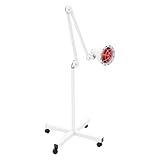 Infrarot Wärmelampe 275W Stehlampe Therapielampe Temperaturregelung 0-90°C 360° Drehbar Mit 4...