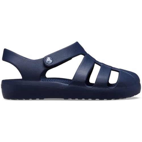 Crocs Unisex Classic Fisherman Sandals (Little Kid/Big Kid) Navy 1 Medium