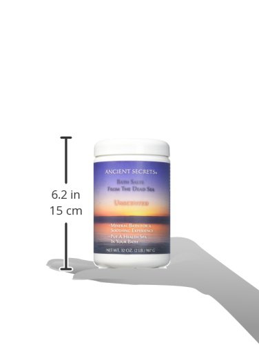 Amazon.com : Dead Sea Bath Salts Unscented Ancient Secrets 2 lbs