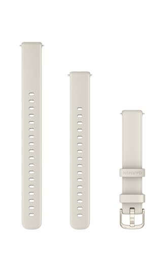 Garmin Lily 2 bracelets rechange 14mm silicone creme or montre connectee