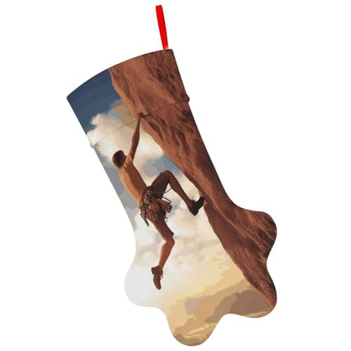 Dog Christmas Stocking with Paw & Bone Design