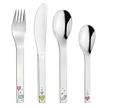PURESIGNS Kinderbesteck 4-teilig Edelstahl 18/10 CORA – BPA-frei, spülmaschinenfest & rostfrei