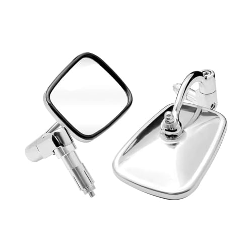 Espejos de aluminio cromado de alta resistencia mecánica para manillares de 7/8 pulgadas