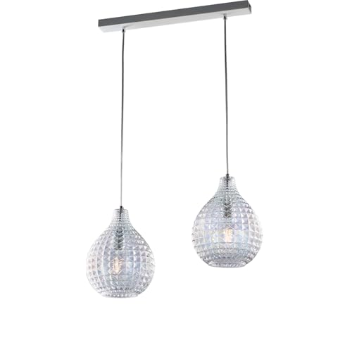 Rail Diamante blanc et verre soufflé effet cristal haut de gamme