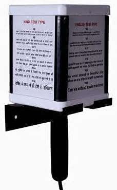 Vision Test Chart Eye Testing and Eye Checkup Plastic Pocket Eye Chart Easy Hang