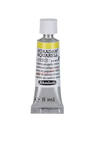 Aquarelle Schmincke Horadam jaune de cadmium citron 5 ml fluide et transparente