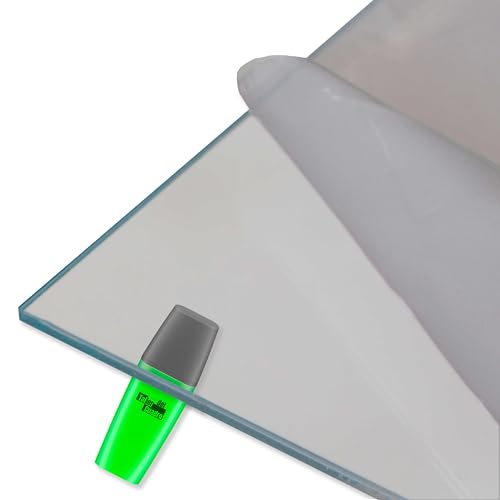 Metacrilato transparente cortado con láser a medida personalizada, disponible en todos los grosores y tamaños (4mm, 80 x 40)