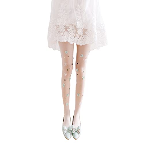 Image of Sahabowi handcraft tights for women, Sheer waist pantyhose