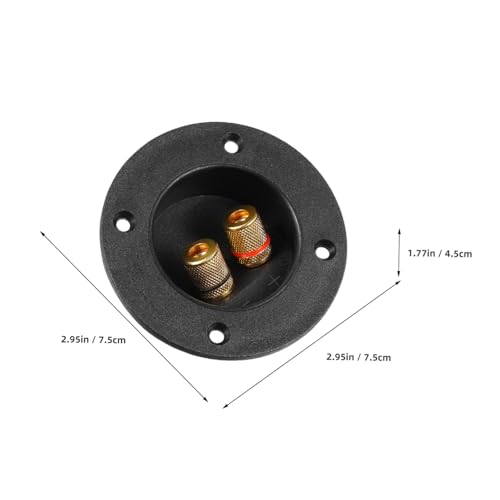 Conector de terminal para altavoz OSALADI de 5 vías en caja redonda 2