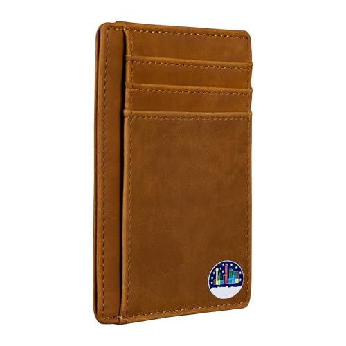 Lamatar1 Slim Card Wallet, Khaki, Texas Dallas