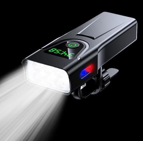 Phare de vélo puissant contre la nuit : 5200 mAh étanche et lumineux