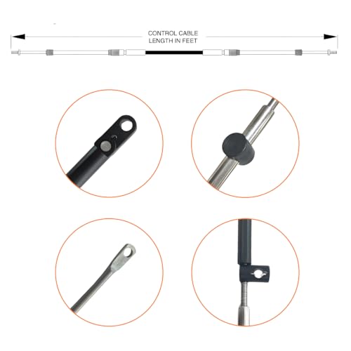 Câbles de commande Mercury Gen 1 pour navigation fluide en mer - 6
