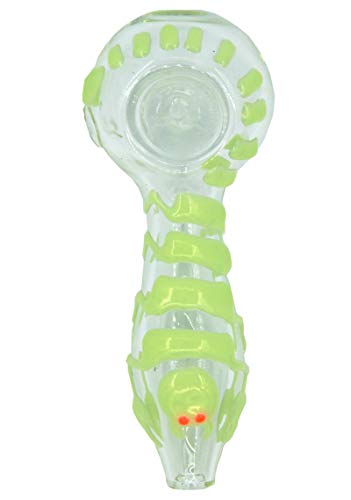 image for OSPITUR Handmade 4 inch Blown Glass Crafts Tube Decorative Bowl (Gecko