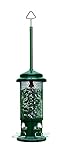 Squirrel Buster Standard Squirrel-proof Bird Feeder w/4 Metal Perches, 1.3-pound Seed Capacity, garden green