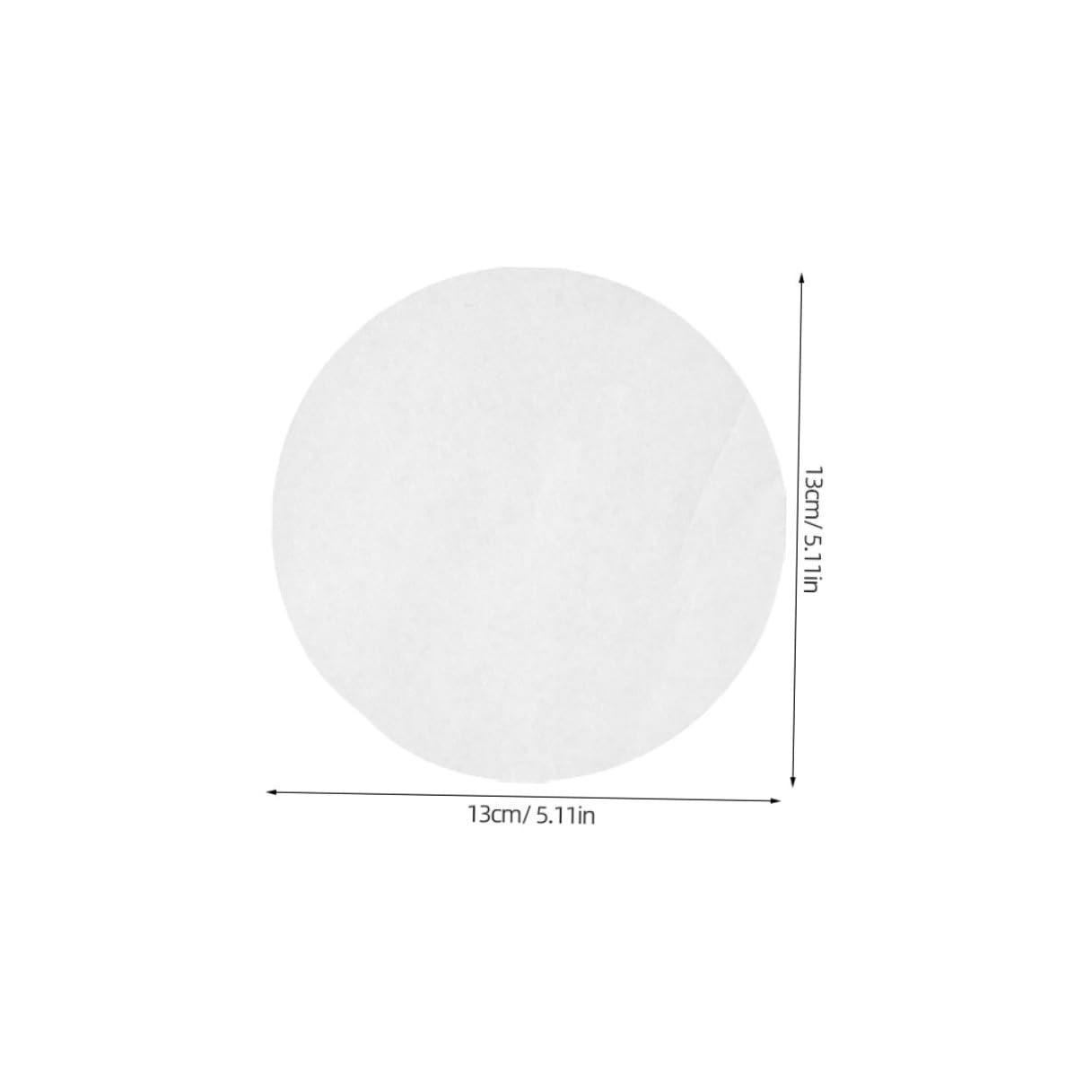Toyvian 500 pezzi Carta Forno Rotonda Antigrasso Doppia Faccia Non Stick per Friggitrice ad Aria e Barbecue Fogli Resistente al Calore per Biscotti e Cupcake