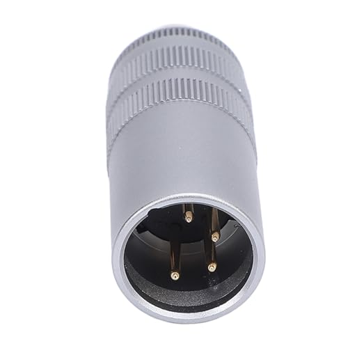 Adaptador de micrófono XLR macho a hembra de 3,5 mm, conector de metal HiFi equilibrado Plug and Play para mezcladores, altavoces activos, cámaras