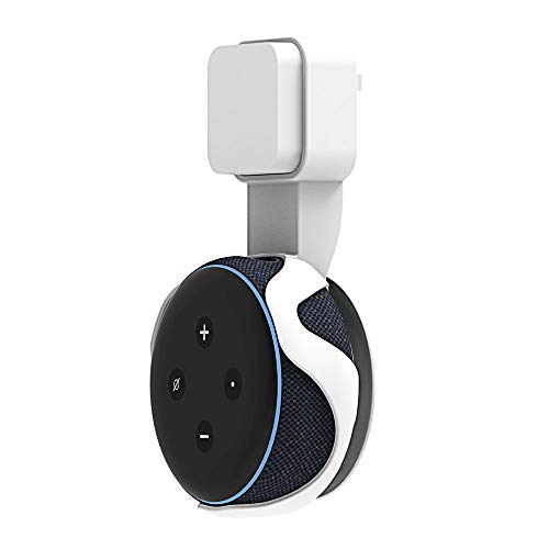 Support mural pour Echo Dot 3 blanc avec gestion de câble intégrée