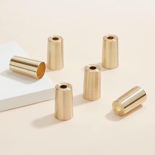 CHGCRAFT 8Pcs Metal Table Foot Cover Caps Iron Furniture Feet Covers Gold Column Furniture Legs Chair Feet Covers for Table Chair Leg, Column, Inner Size 1x2inch by CHGCRAFT - Used condition - Image 4