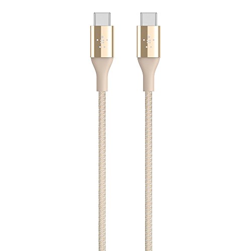 🔥 Flash Sale Belkin MIXIT DuraTek Kevlar USB-C (USB Type C) to USB-C Cable, 4 Feet (Gold)