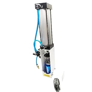 Auto Ejection Can Crusher Vertical Wall Mounted Can Crusher Heavy Duty Efficient Soda Beer Smasher, Eco-Friendly Recycling Tool for Aluminum Cans (Lever Valve)