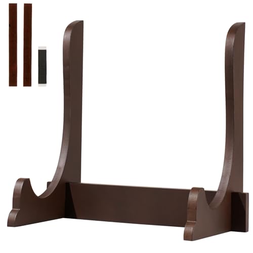 遺影スタンド 写真スタンド 木製 28cm 組み立て ブラウン 額立て 皿立て 写真立て 遺影立て