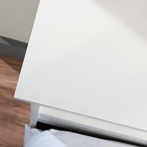 Image of Sauder River Ranch Full-Queen Headboard, Glacier White Finish