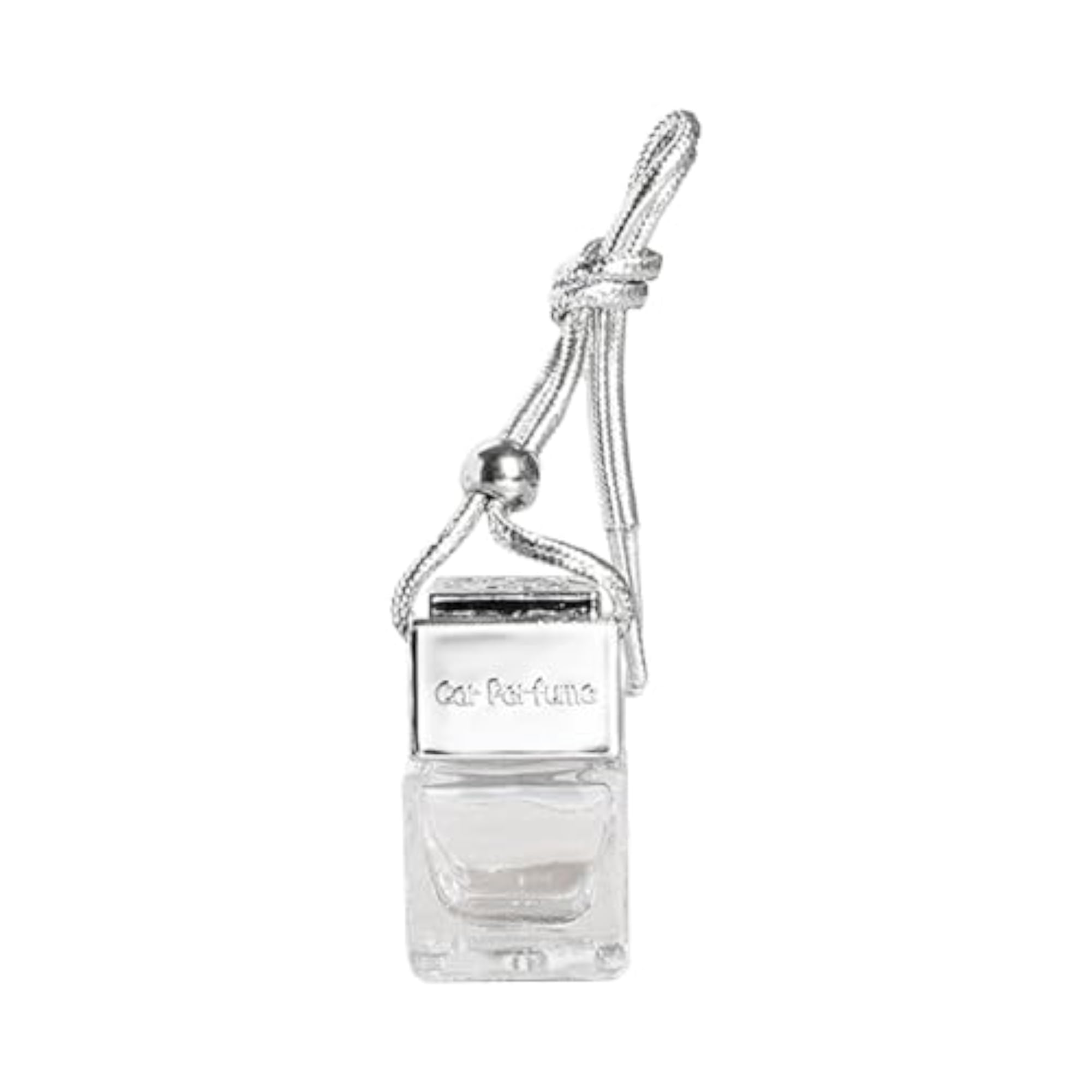 6xEmpty Car Diffuser Empty Pendant Perfume Bottle Silver