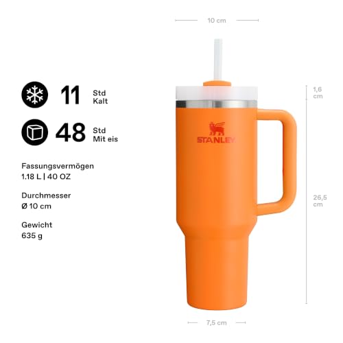 STANLEY 1913 Quencher H2.0 FlowState Trinkbecher 1.18L - Goldenrod Coral – Ansicht 2