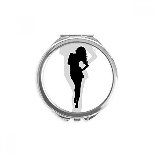 Espejo redondo de bolsillo para mujer ideal para retocar el maquillaje al caminar
