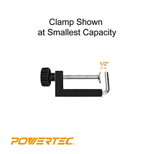Powertec 71004 Universal Fence Clamp, 2 Pack #TOP7