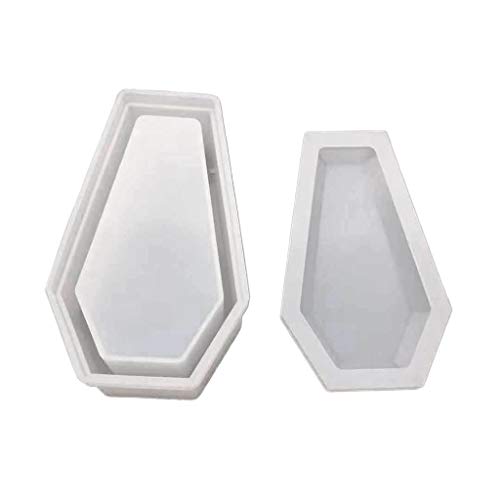 Resin Crystal Epoxy Mold Coffin Trinket Box Silicone Mould Gothic Container DIY Crafts Making Tool