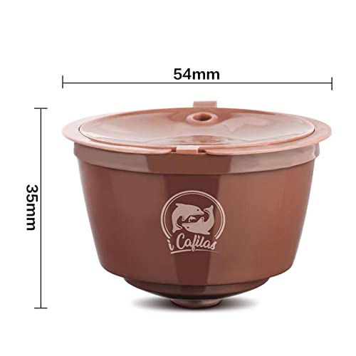 Image of ATORSE Refillable Coffee Capsule Cup For Nescafes Coffee Machine Brown
