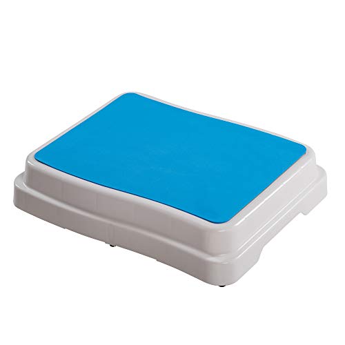 UPP 10 cm Badezimmer-Stufe stapelbar & erweiterbar | Belastbar bis 189 kg | Tritthocker für Senioren o. Kinder | Anti-Rutsch Trittstufe fürs Bad | Hocker für Badewanne & Dusche [1 Stk.]