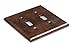 Monarch Abode 2-Gang Toggle Wall Plate, Hand Hammered Pure Copper Switch Wall Plate, Decorative Light Switch Cover Plate for Electrical Outlet, Pure Copper