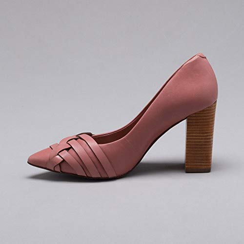 Scarpin Couro Rose Fiore 36