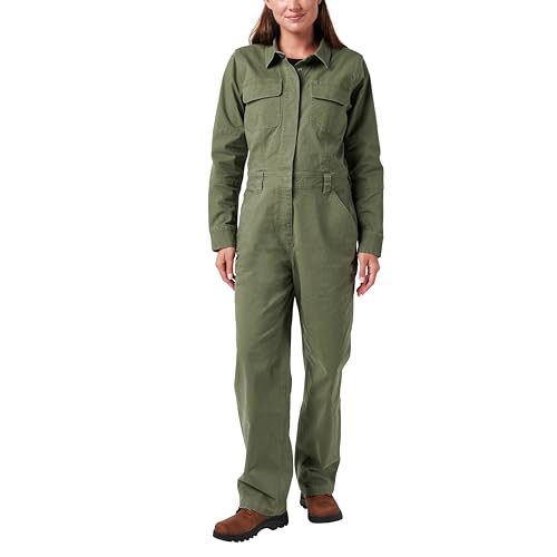 Lucky Brand Workwear Women's Canvas Work Coveralls, Kalamata, X-Small