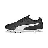 PUMA Herren Monarch II FG/AG Fußballschuh, Black White, 44.5 EU