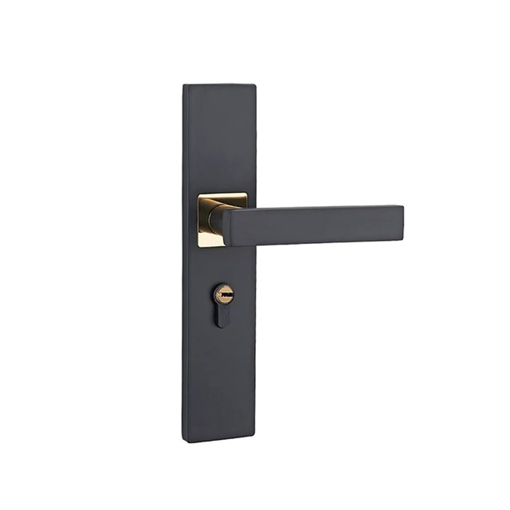 Serrure de porte noir de haute qualite pour bois massif