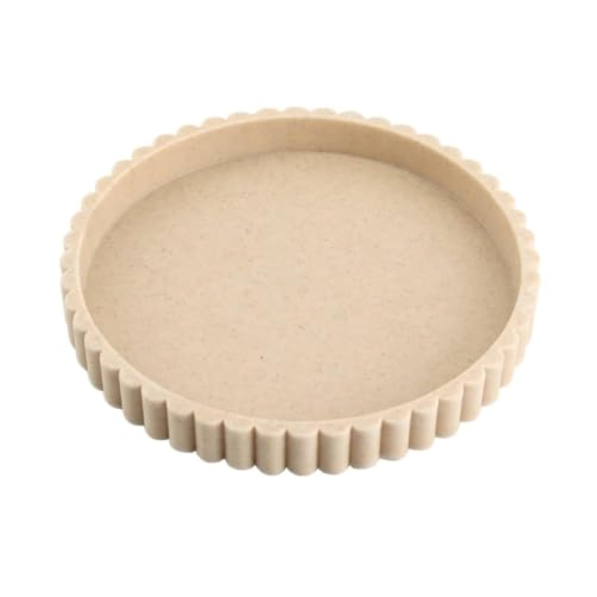 Speckled Tray with Fluted Rim, Minimalist Decorative Catchall