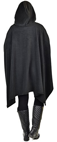 Dare2BStylish Women Poncho Style Hoodie Sweater Fleece Cover Up for Cold Weather4