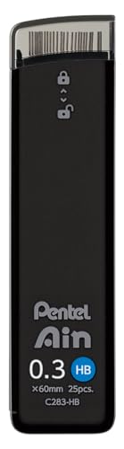 Pentel Grafites Ain para Lapiseiras 0.3mm HB C283-HBO